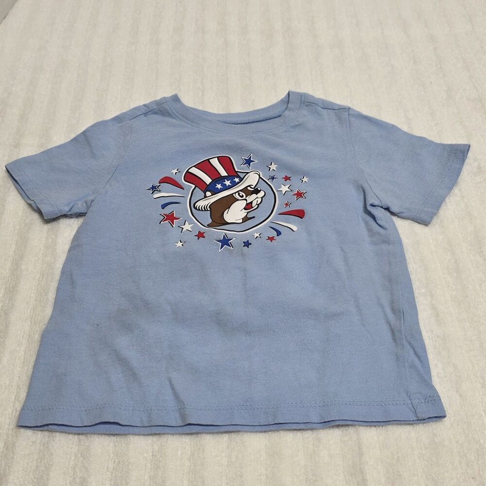 Buc-ee's 4th of July Blue T-Shirt Kids Toddler Size 3t